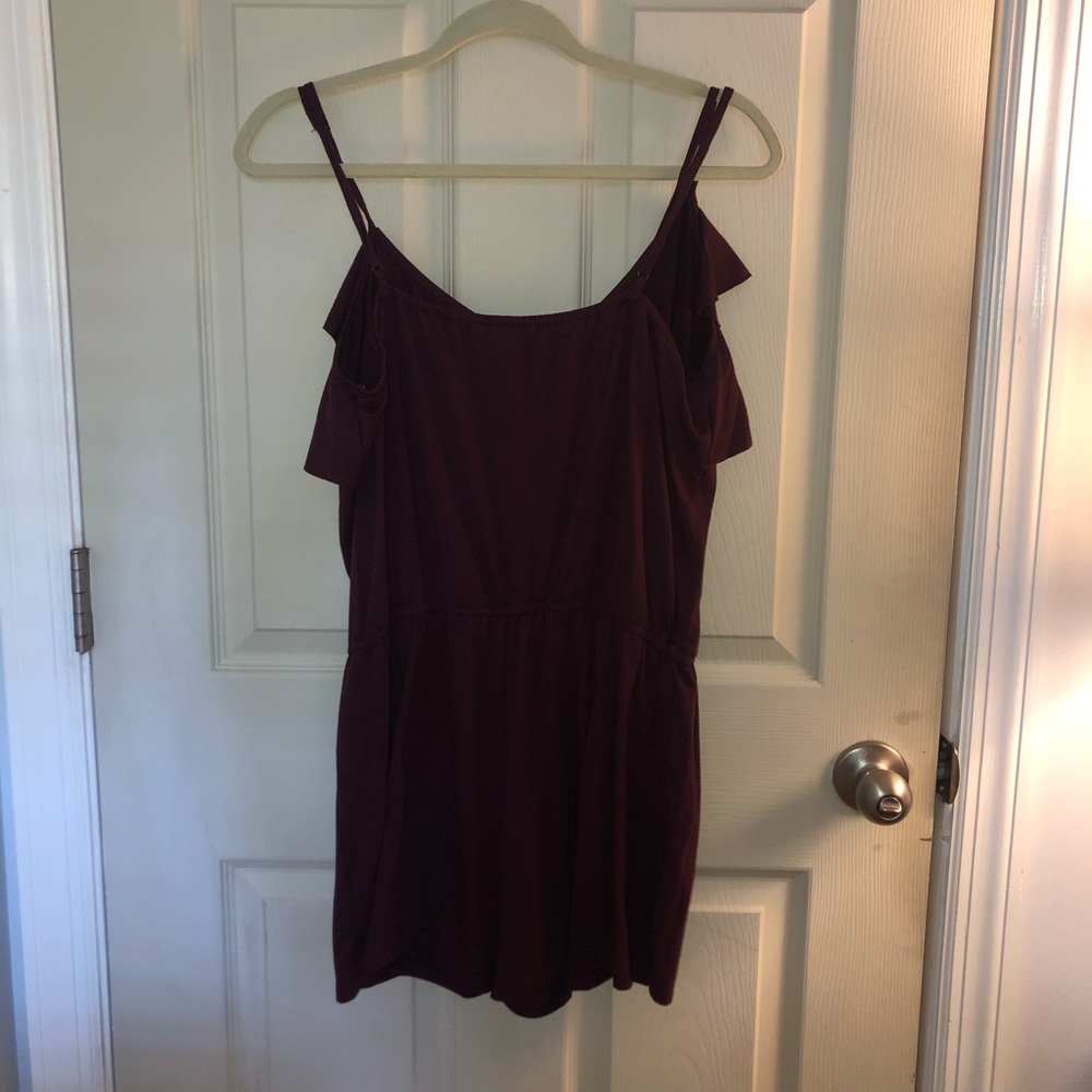 Maroon Romper - Picture 2 of 3